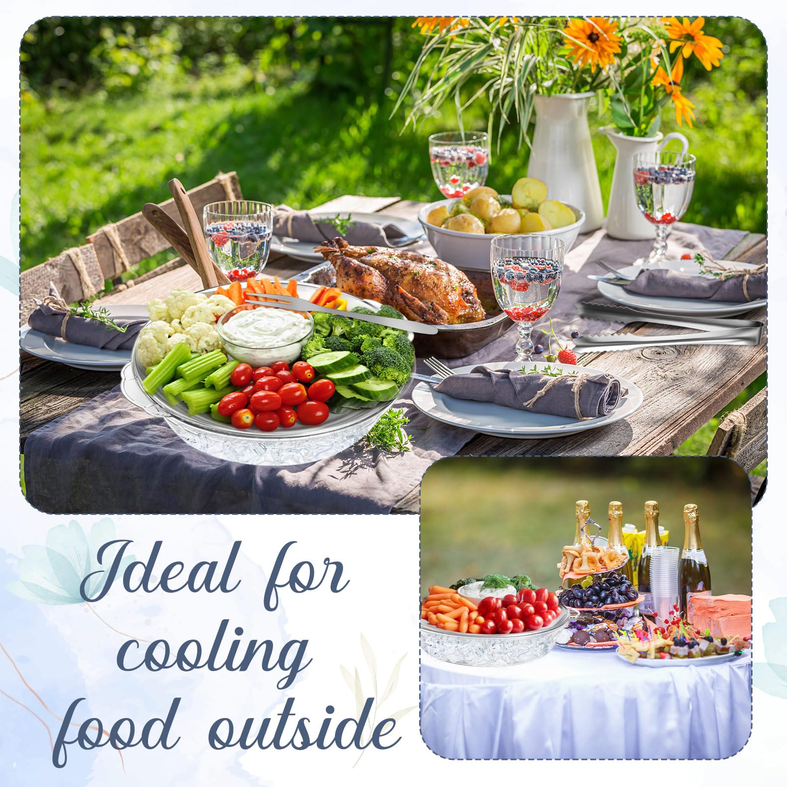 Baderke ice-underneath design adds a crisp cooling accent.