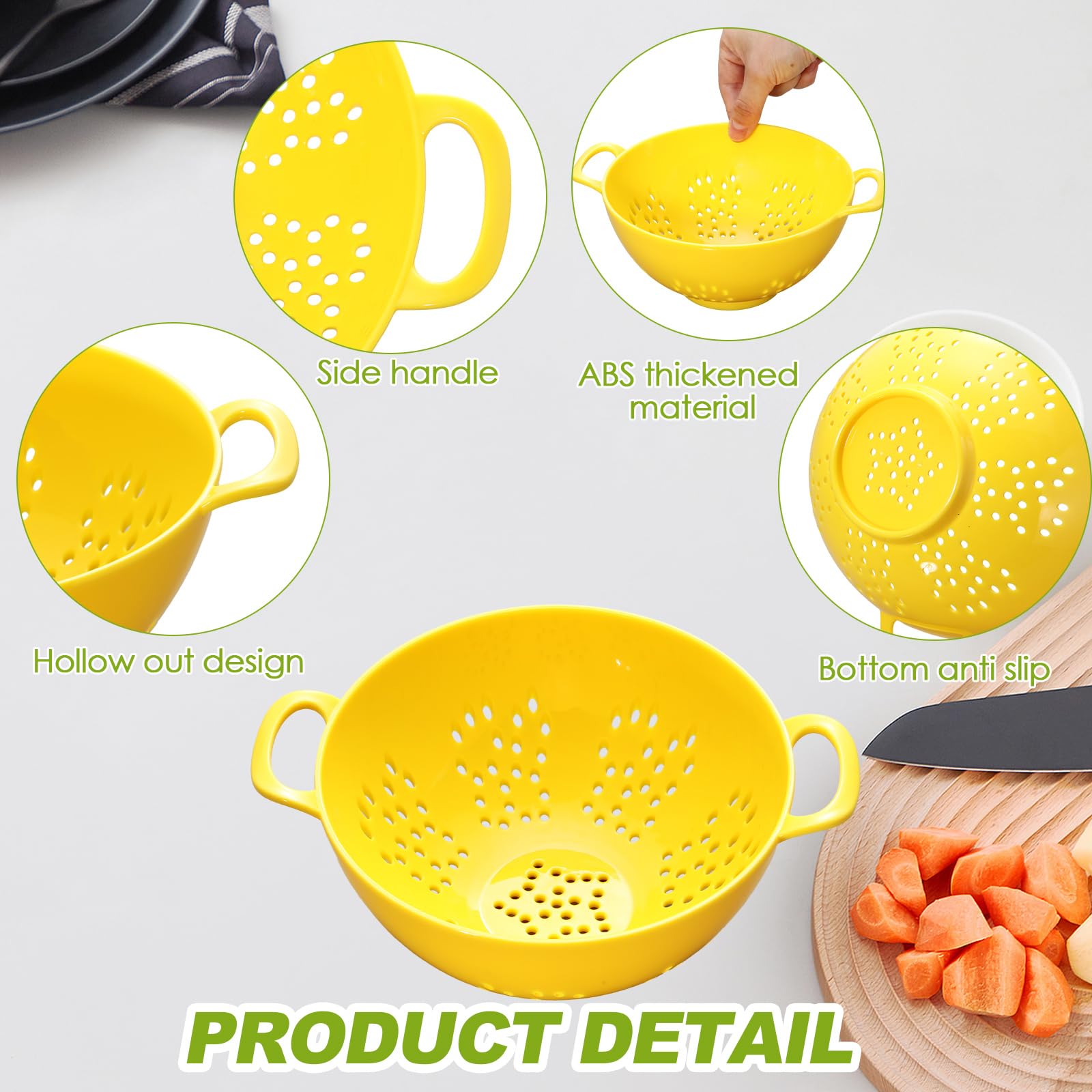 Baderke mini colander in red, great for washing fruits and vegetables.