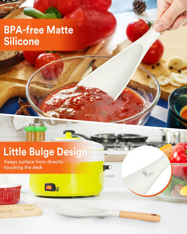 Badiano BPA-free silicone spoon is non-toxic and easy to clean