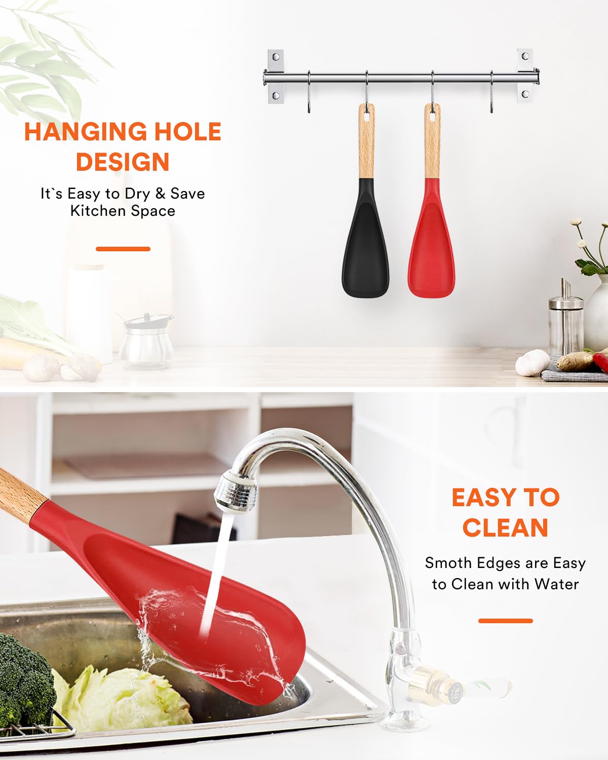 Badiano cooking spoon 11-4-inch size for versatile stirring and serving