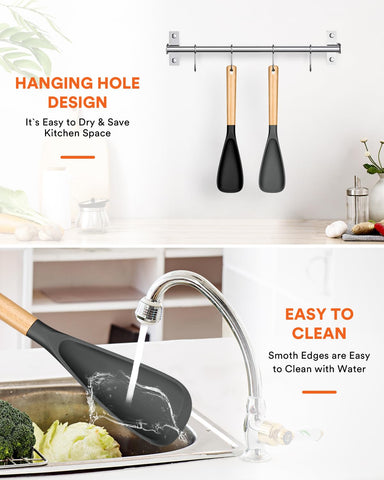 Badiano 13-4 inch cooking spoon designed for mixing large batches