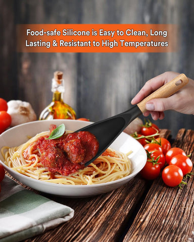 Badiano BPA-free silicone spoon shows food-safe surface and versatility