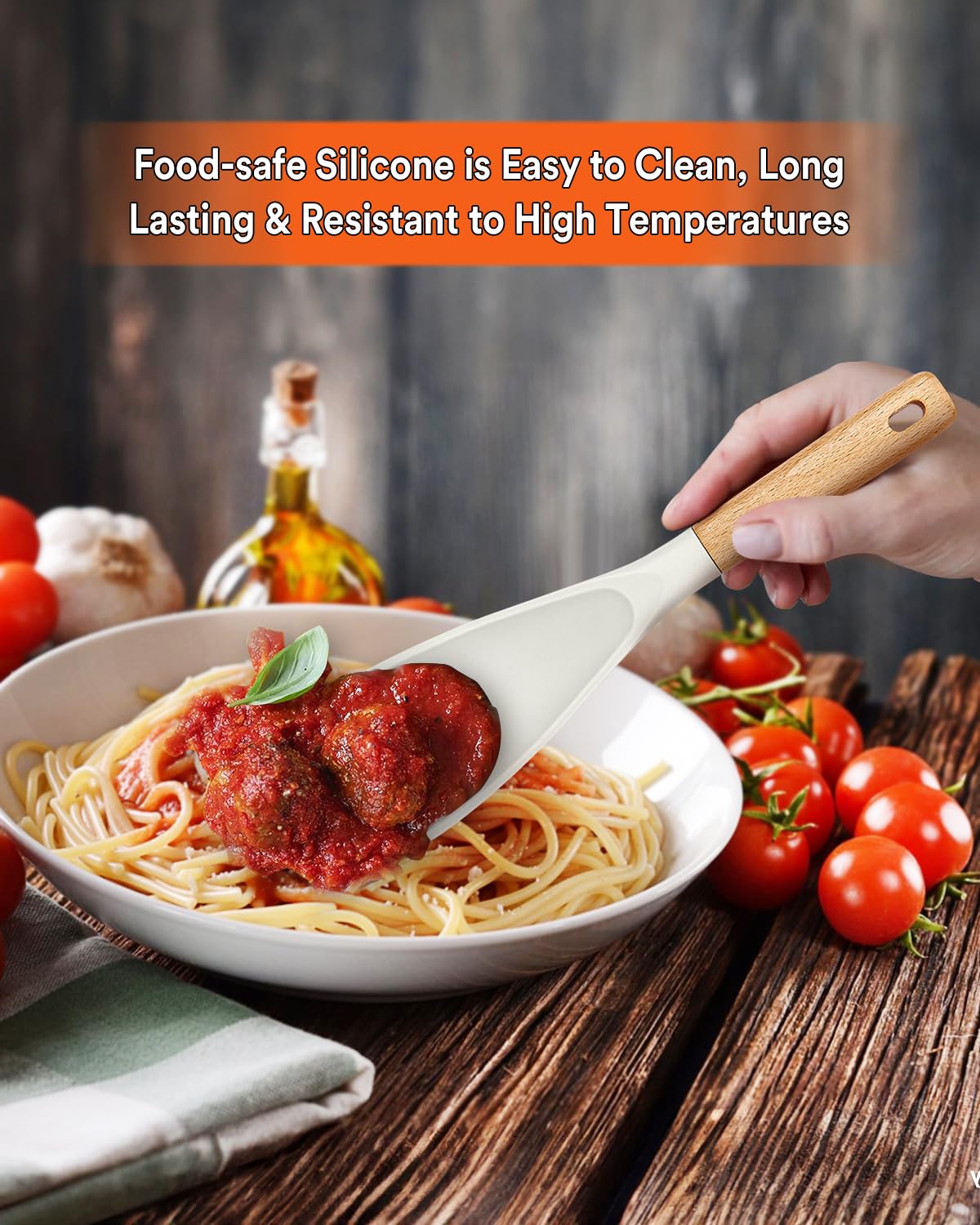 Badiano spoon uses BPA-free, food-grade silicone for safe cooking.