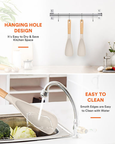 Two-pack Badiano spoon shown after rinsing for quick cleanup