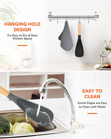 Badiano serving spoon for scooping and serving warm dishes