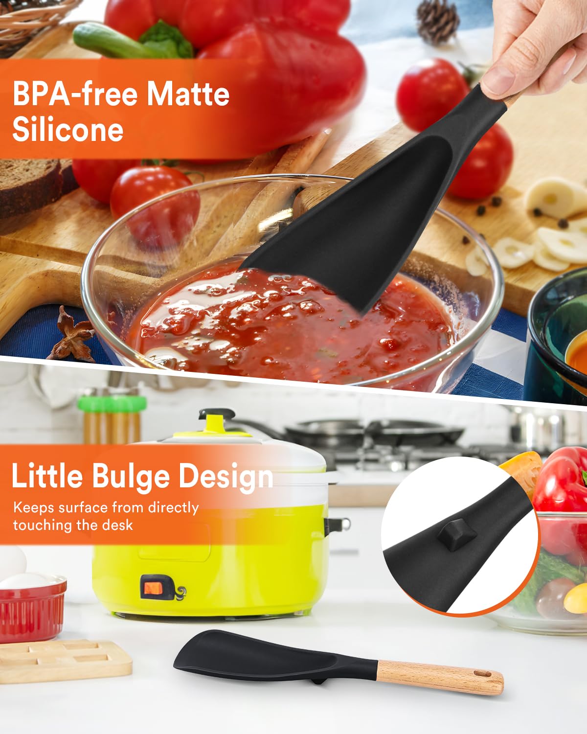 Badiano spoon with smooth edge for easy cleaning and maintenance