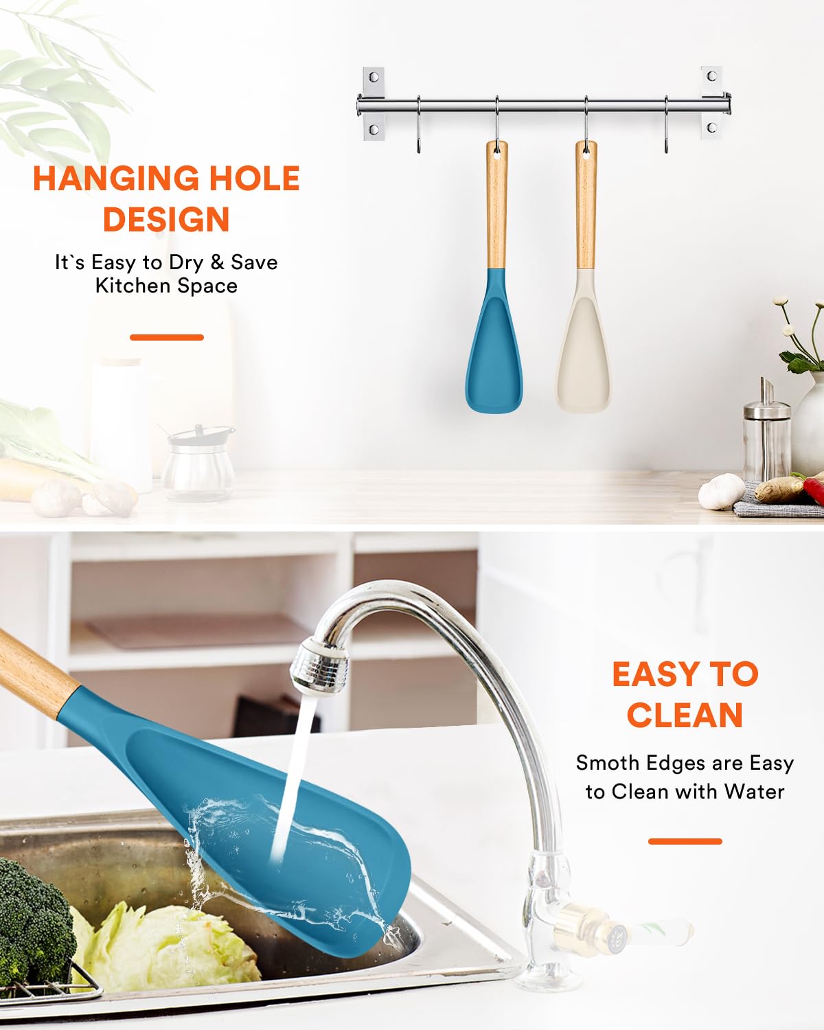 Badiano wooden-handle spoon supports comfortable control while mixing and scraping