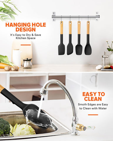 Badiano four-pack kitchen essentials in black ready for busy meals.