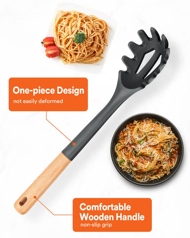 Badiano pasta fork nylon core design prevents rust and breakage