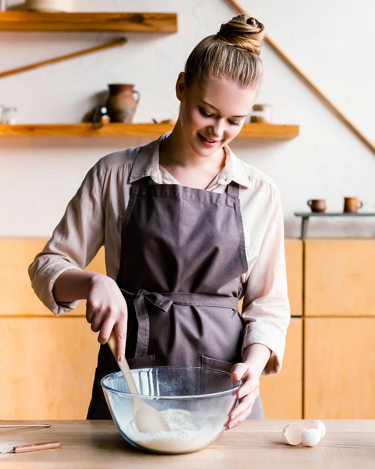 Badiano silicone cooking utensils set slotted spoon drains liquids efficiently without clumping.