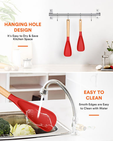 Badiano red two-pack set for versatile kitchen tasks