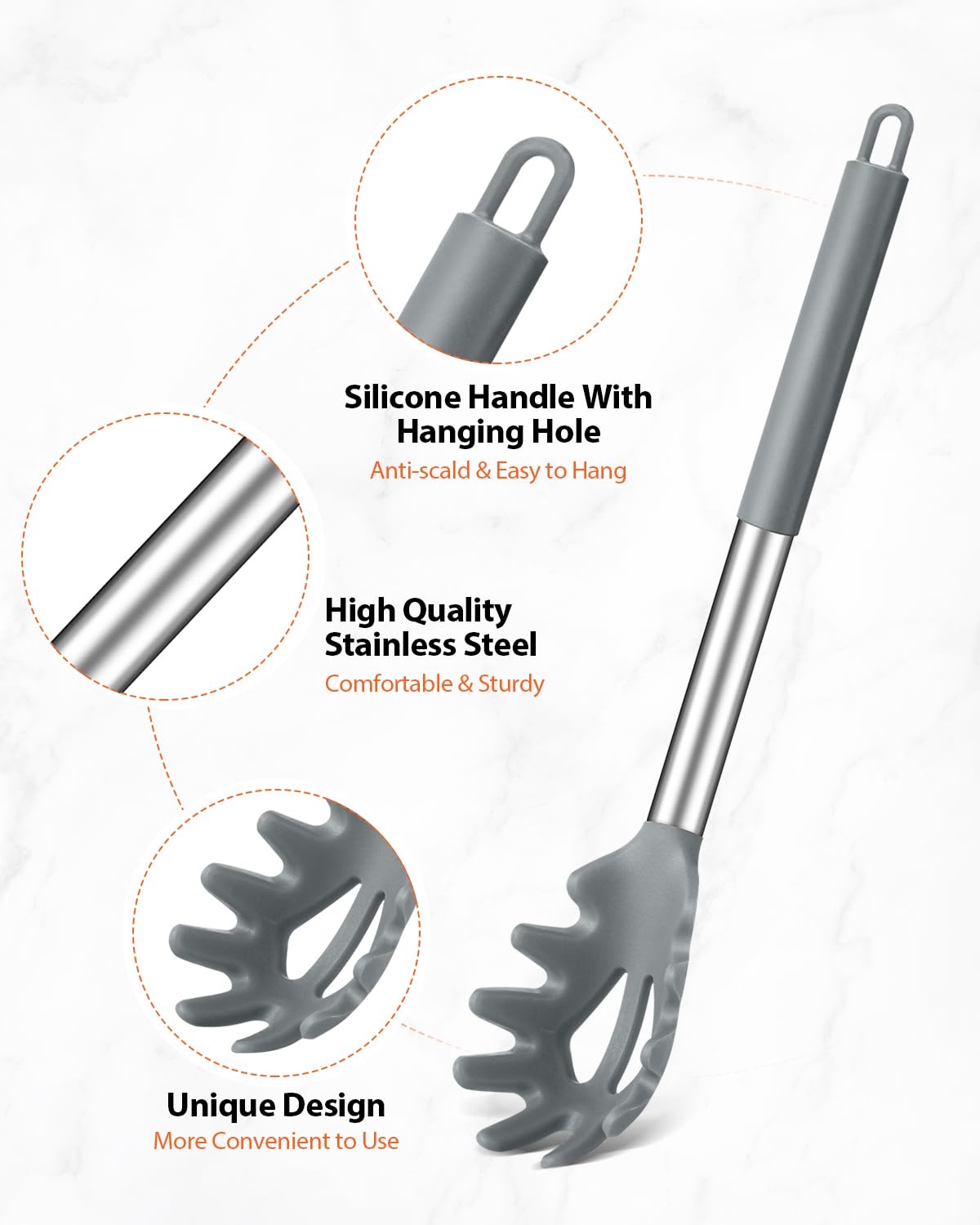 Badiano stainless steel handle provides durability and rust resistance.