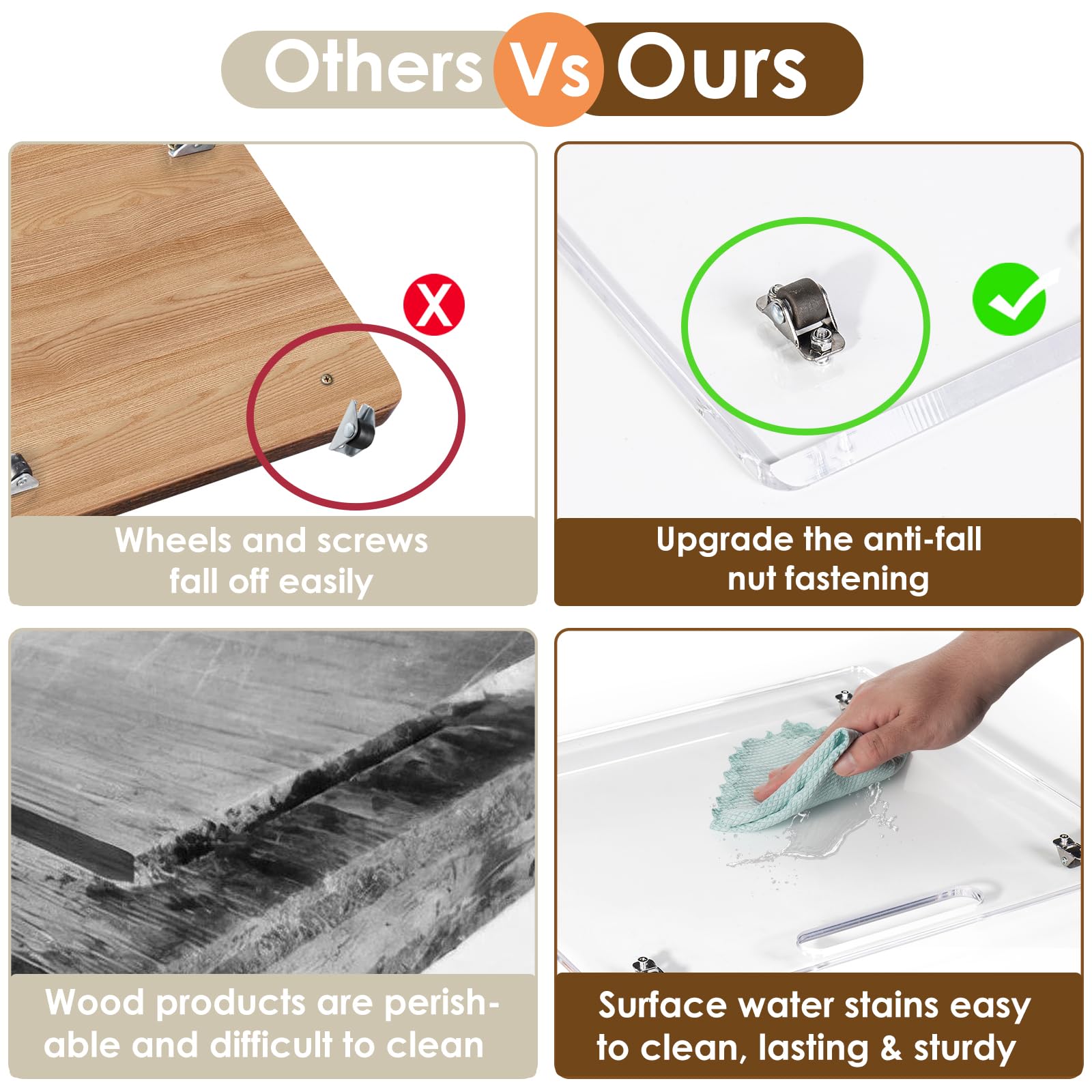 Baemin ergonomic handle improves grip for effortless sliding and cleanup.