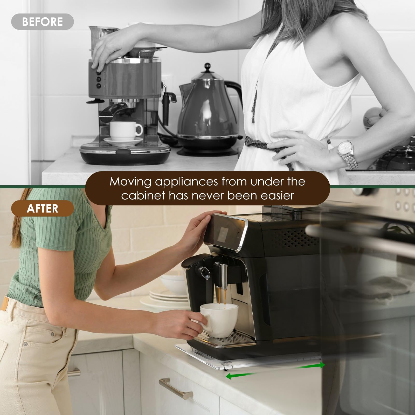 Instant-pot-ready Baemin slider supports reachable cooking.