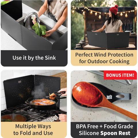 Baetle front view showcases rugged stainless steel and a clean finish.