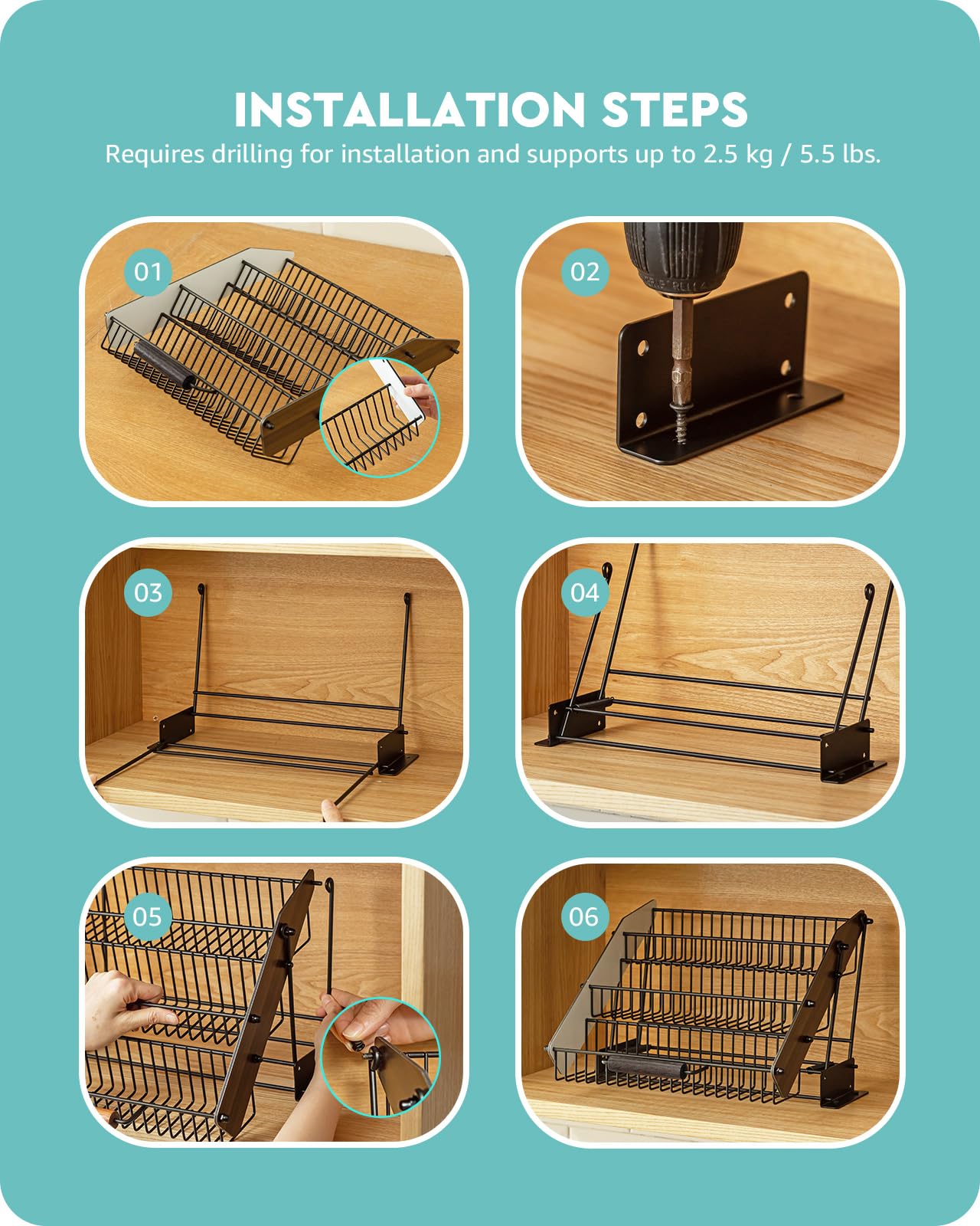 Baffect cabinet organizer maximizing vertical space in your kitchen