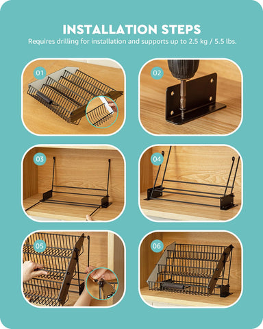 Baffect cabinet organizer maximizing vertical space in your kitchen