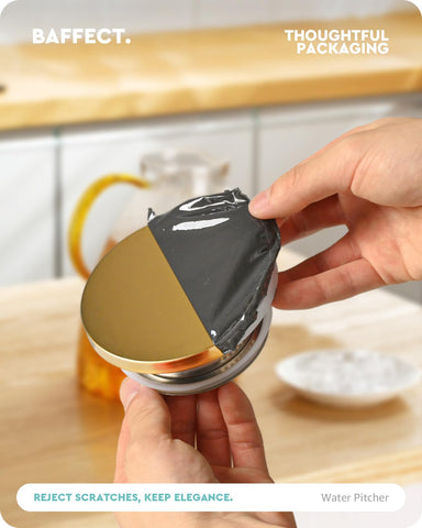 Baffect Water Pitcher wide pour opening for smooth, mess-free pouring.