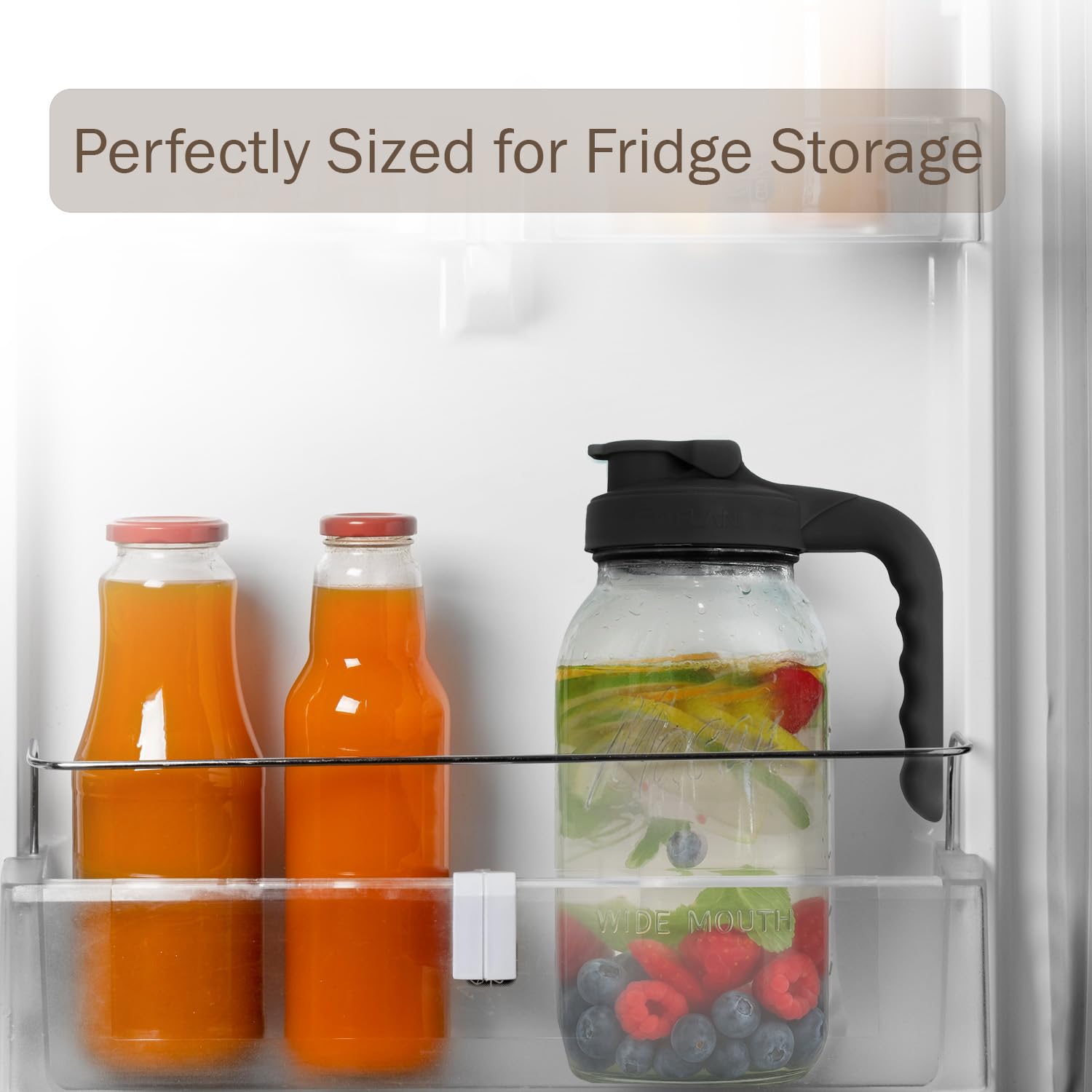 Baflan glass clarity shows beverage color vividly, ideal for monitoring freshness