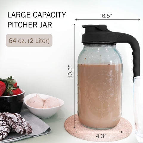 Baflan pitcher wide-mouth opening allows easy filling and quick cleaning for batch drinks