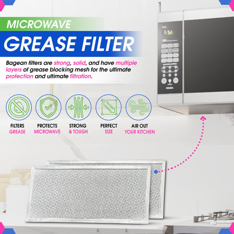 Bagean aluminum mesh grease screen designed for microwave vent filters.