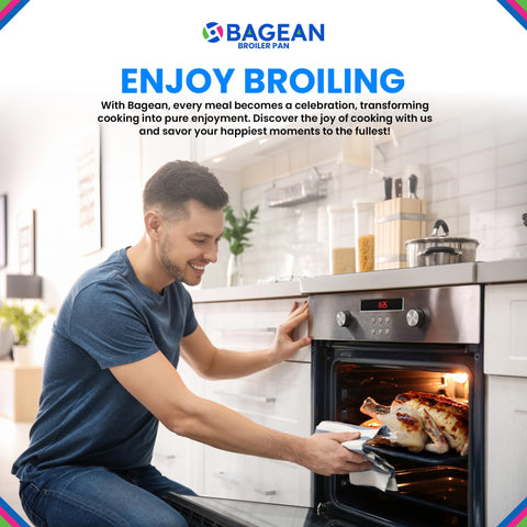 Bagean broiler pan universal fit for Frigidaire 5304494997 and similar ovens.