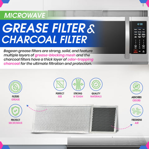 Bagean charcoal microwave filter highlighting odor absorption in action