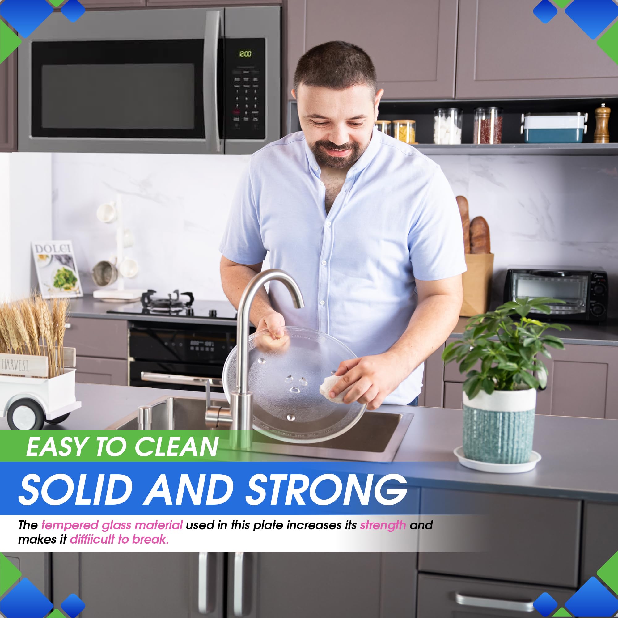 Bagean easy-clean plate, side view, dishwasher-safe convenience for quick maintenance.