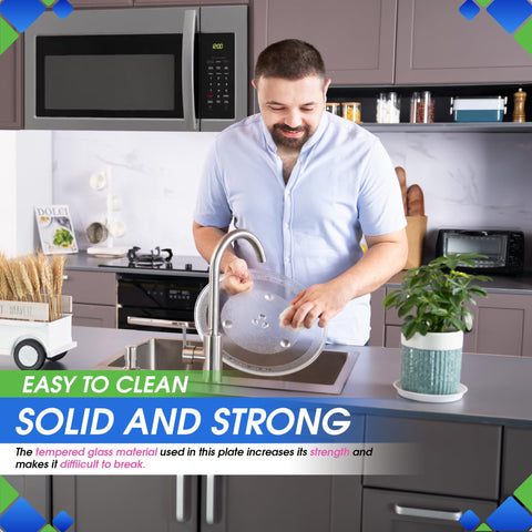 Bagean even-heating microwave plate promotes uniform warming for leftovers.