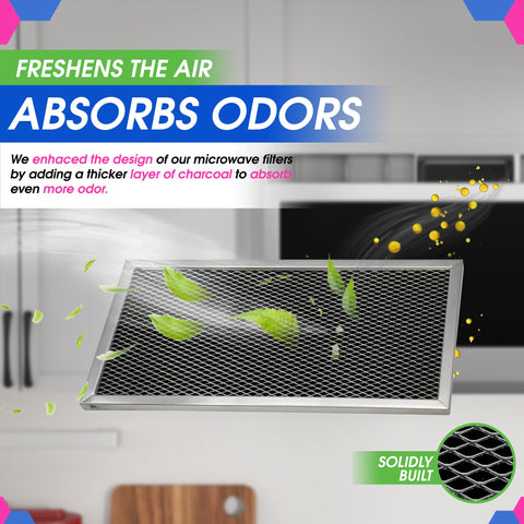 Bagean angled-view filter, activated charcoal targets odors.