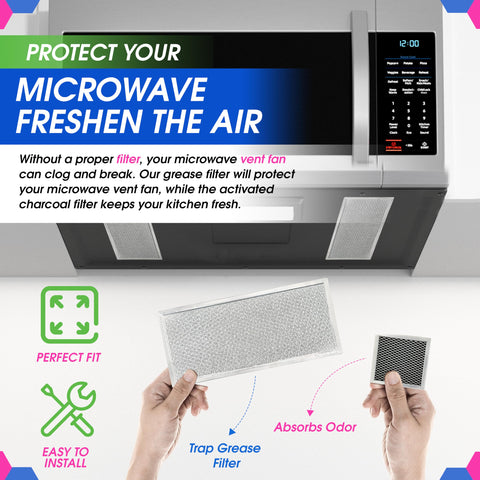 Bagean perfect-fit microwave filter installed on a hood