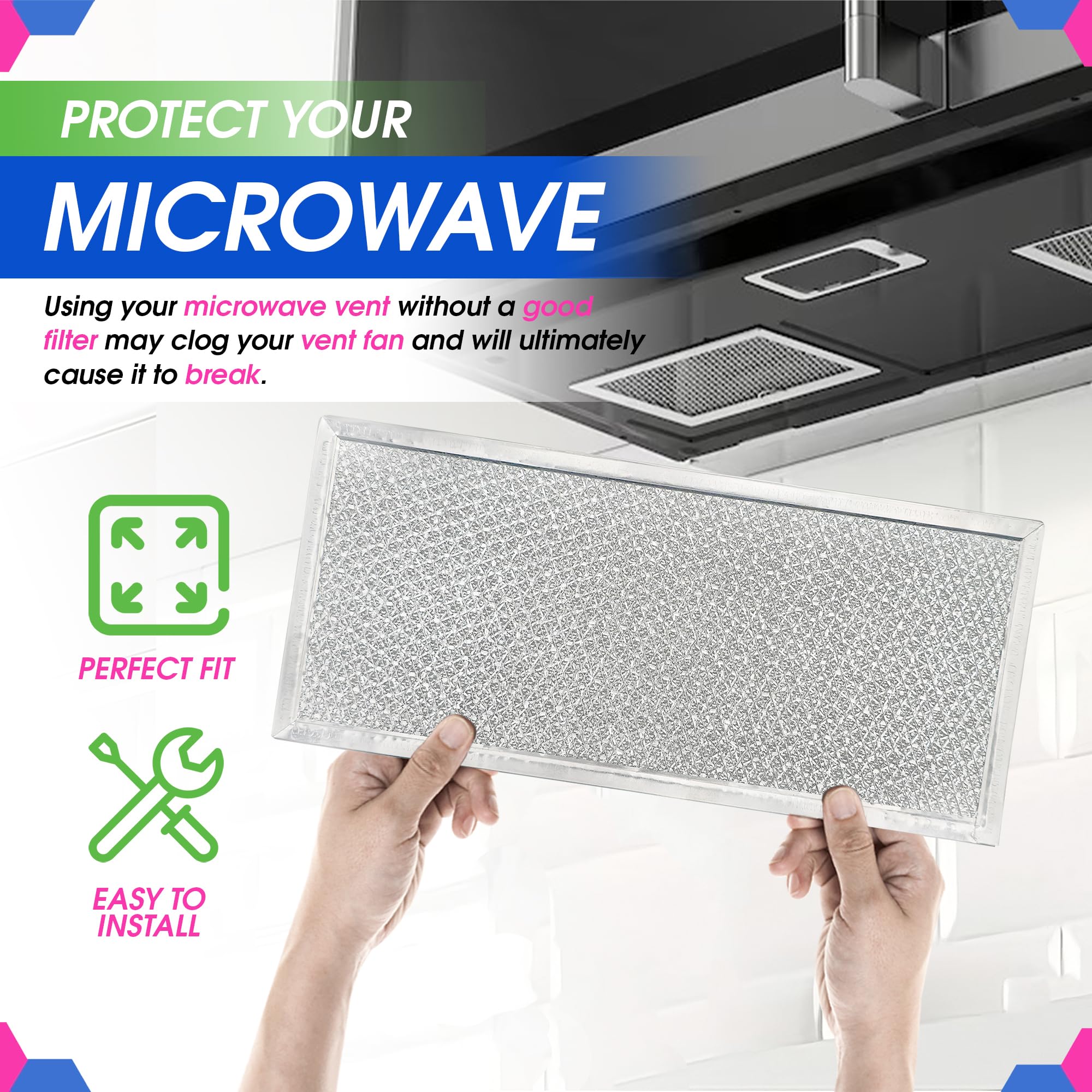 Bagean reinforced frame microwave filter resists bending.