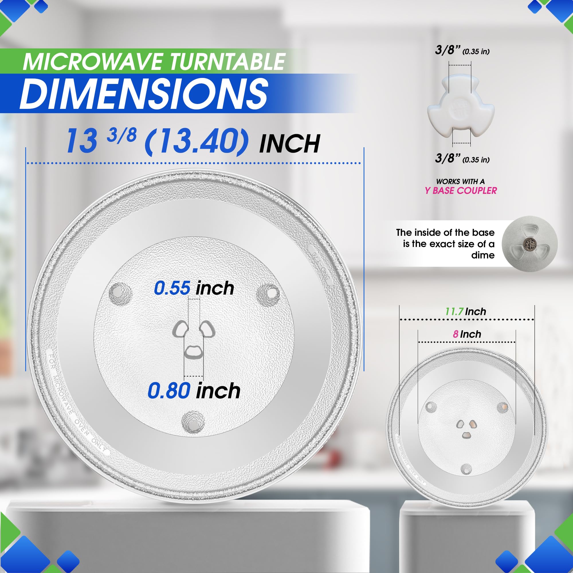 Bagean rotating turntable dish tray ensures even heating across the surface.