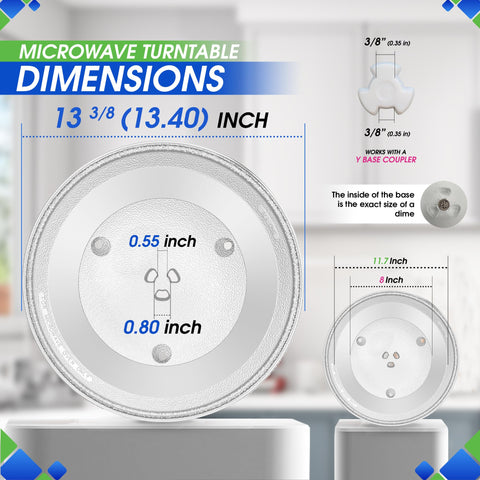 Bagean rotating turntable dish tray ensures even heating across the surface.