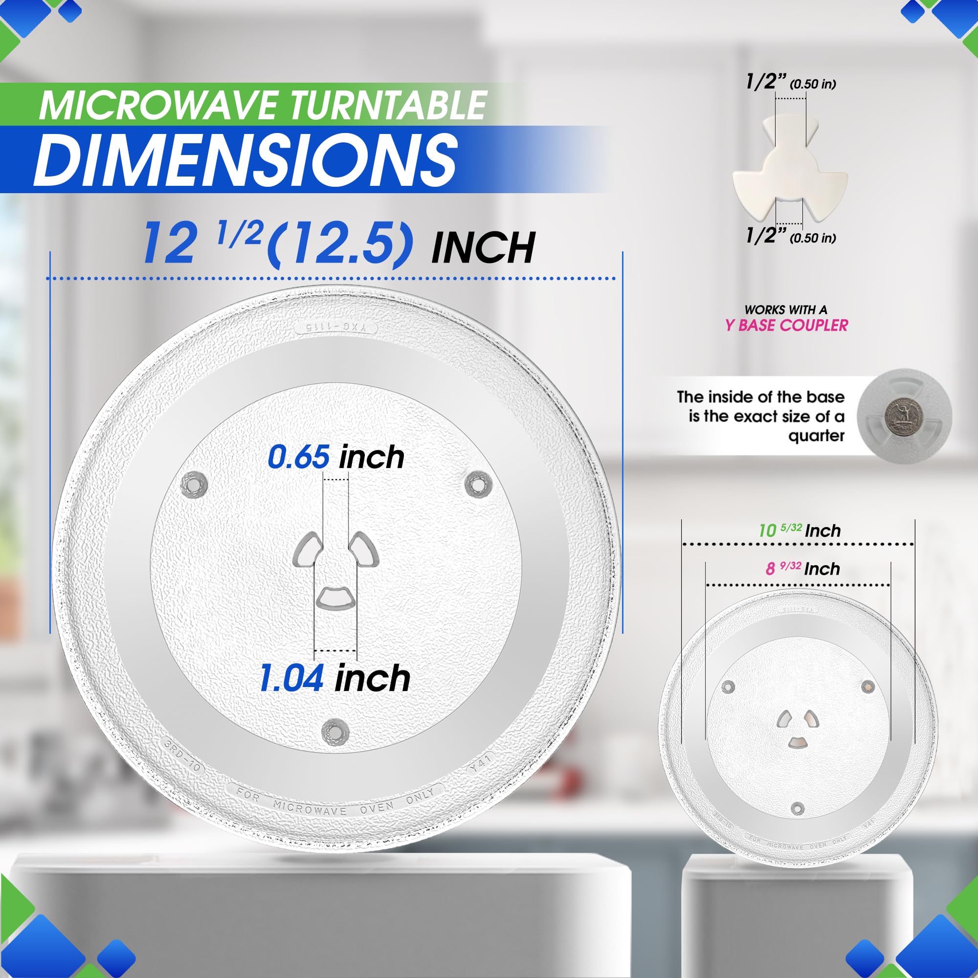 Bagean tempered-glass microwave plate, close-up, heat-resistant design supports safe cooking and easy cleaning.