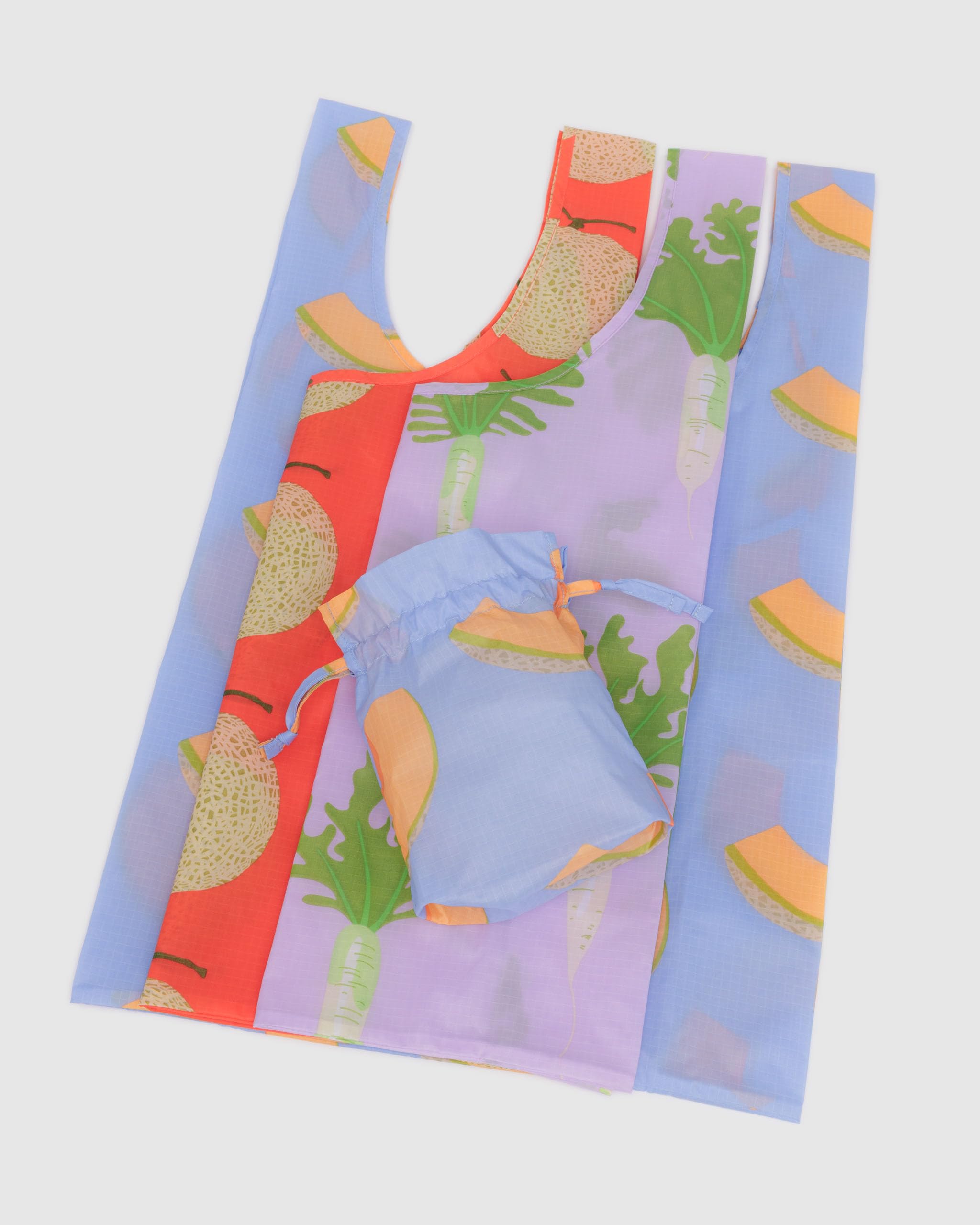 BAGGU Standard Set of 3 prints with vibrant Japanese Produce designs.