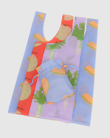 BAGGU Standard Set of 3 prints with vibrant Japanese Produce designs.