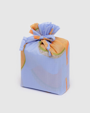 BAGGU three-pack set image with Japanese Produce prints for reuse.