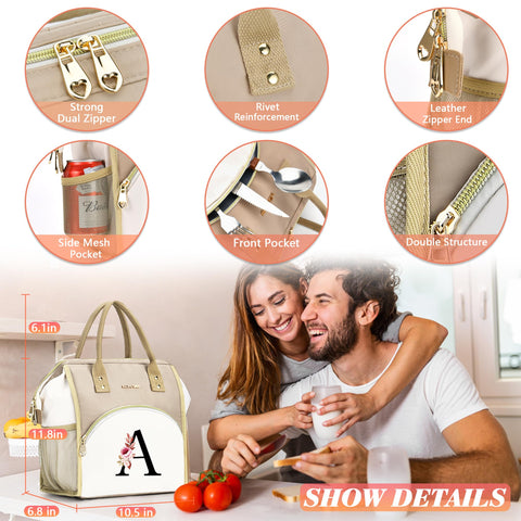 BAGNN Initial Lunch Bag ideal for hiking and trips with ample space.