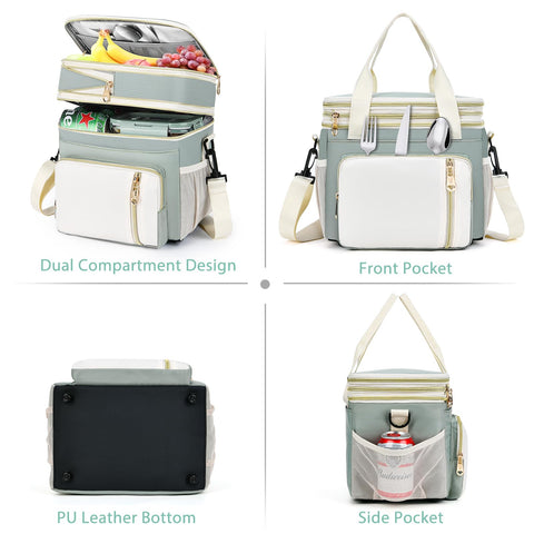 BAGNN bottom PU leather surface resists moisture and stains
