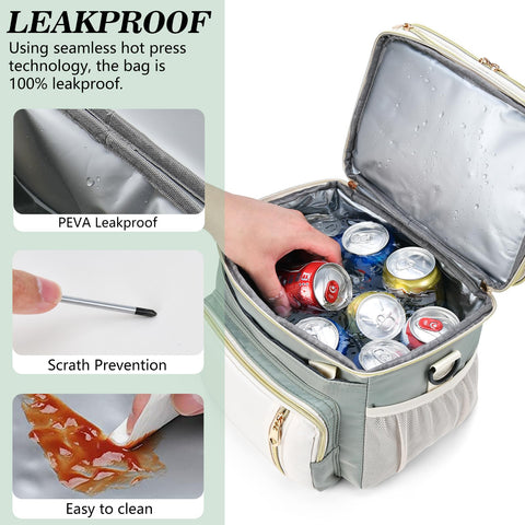 BAGNN lunchbag durable polyester material resists wear