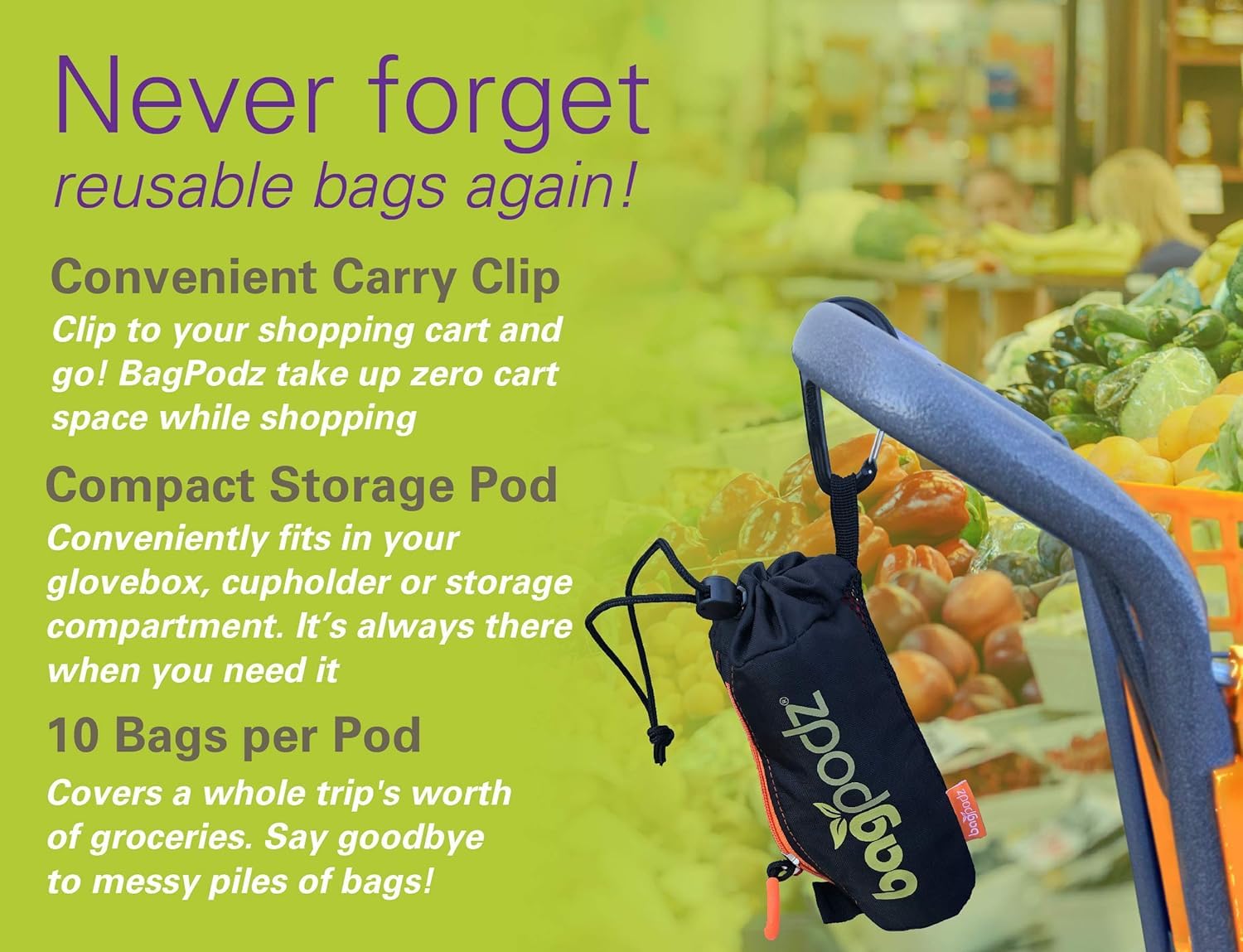 BagPodz ripstop-fabric offers durable use and tear resistance.