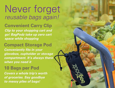 BagPodz ripstop-fabric offers durable use and tear resistance.
