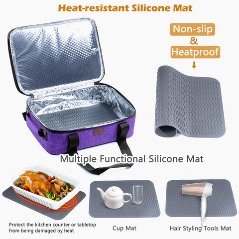 BAGSPRITE aluminum-lined interior is easy to wipe clean after use.