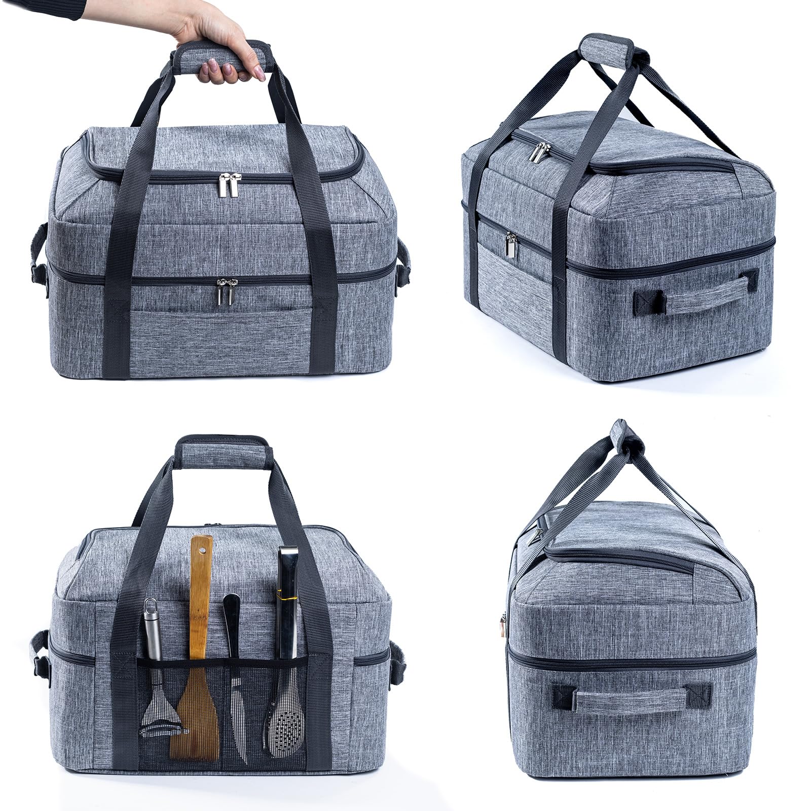 BagSprite carrier compatible with Crock-Pot and Hamilton Beach 6-8 qt models.