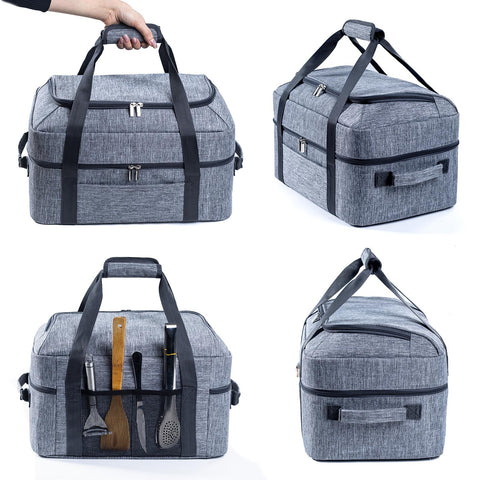 BagSprite carrier compatible with Crock-Pot and Hamilton Beach 6-8 qt models.