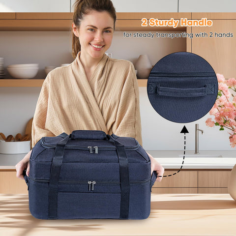 BAGSPRITE three-way-carry design offers handles, side straps, and a padded strap.