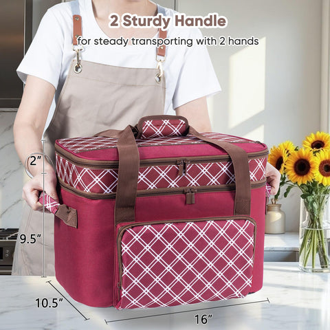 BAGSPRITE double-zipper closure ensures secure sealing and easy loading