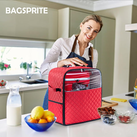 BAGSPRITE dust and ant protection for stored mixers on the counter.