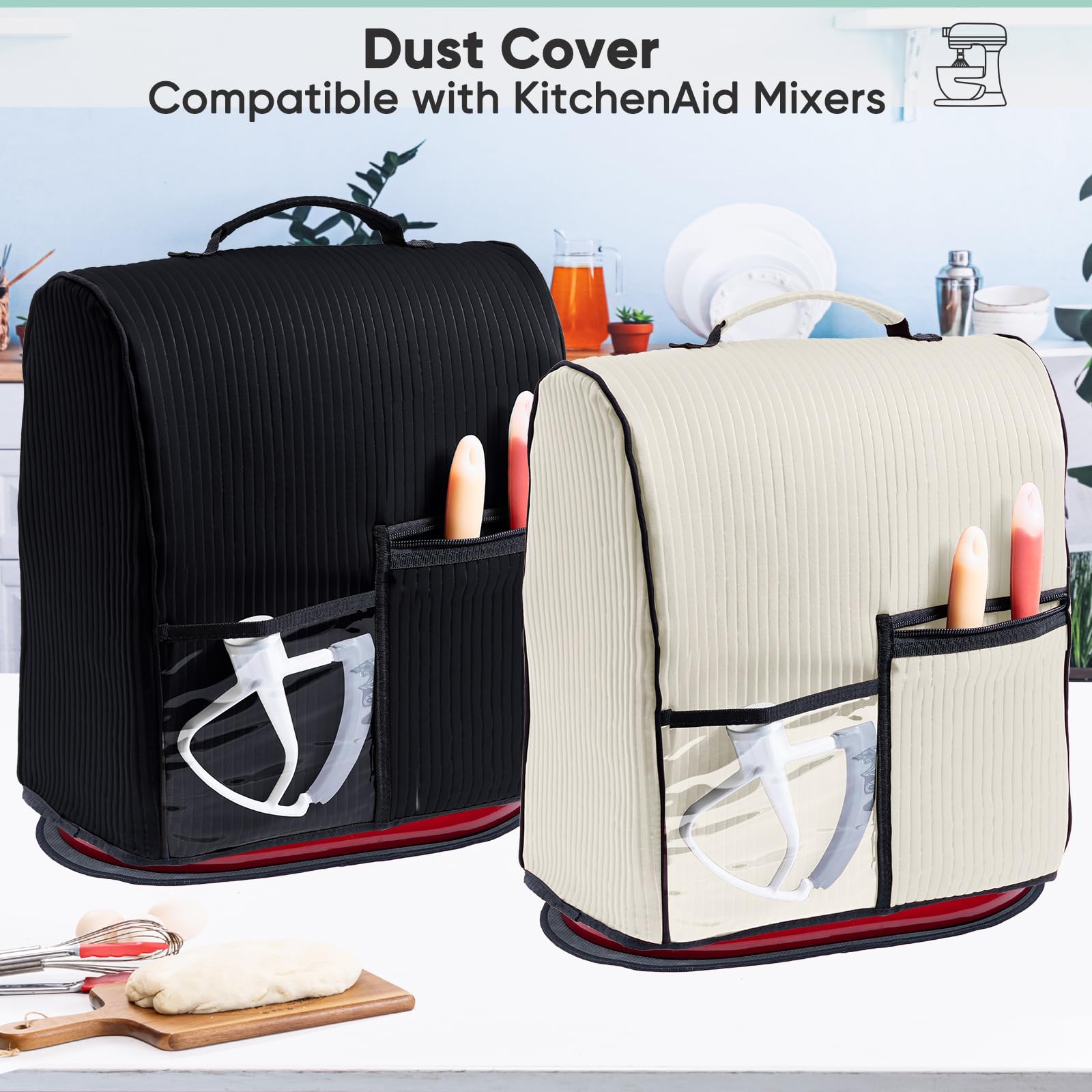 BAGSPRITE all-round protection guards KitchenAid from dust, grease, and pet hair.